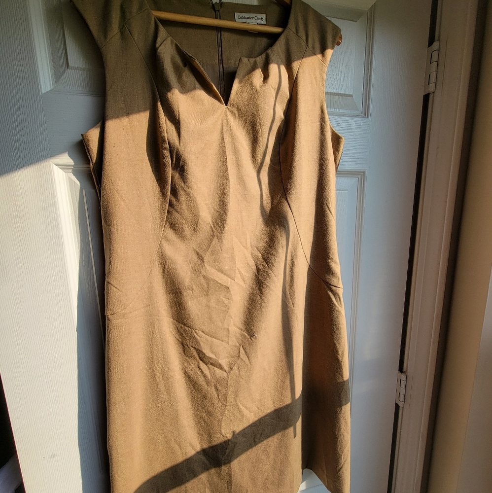 Coldwater creek Khaki dress